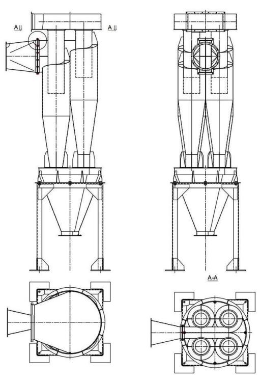 чертеж циклона У21-ББЦ в Ярославле